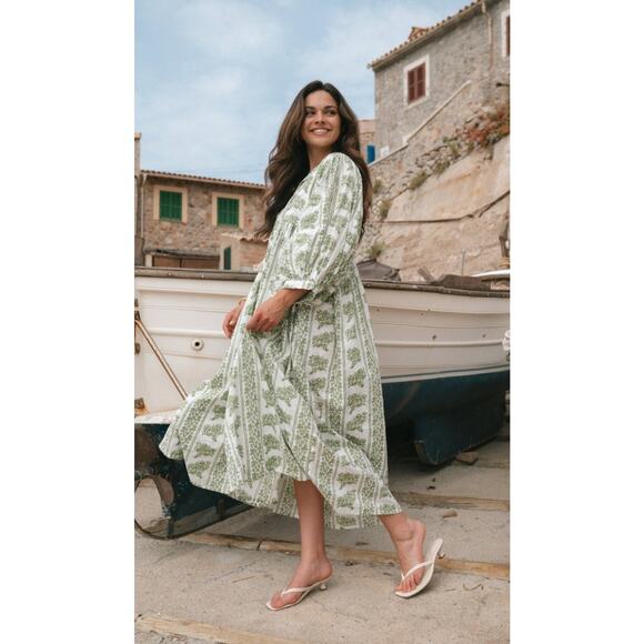 House of Sundar Liana Mid Dress - Fern Size XL - Picture 1 of 9